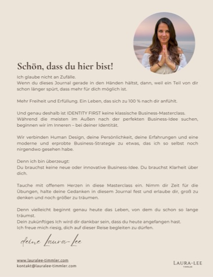 Journal – Willkommen von Laura Lee